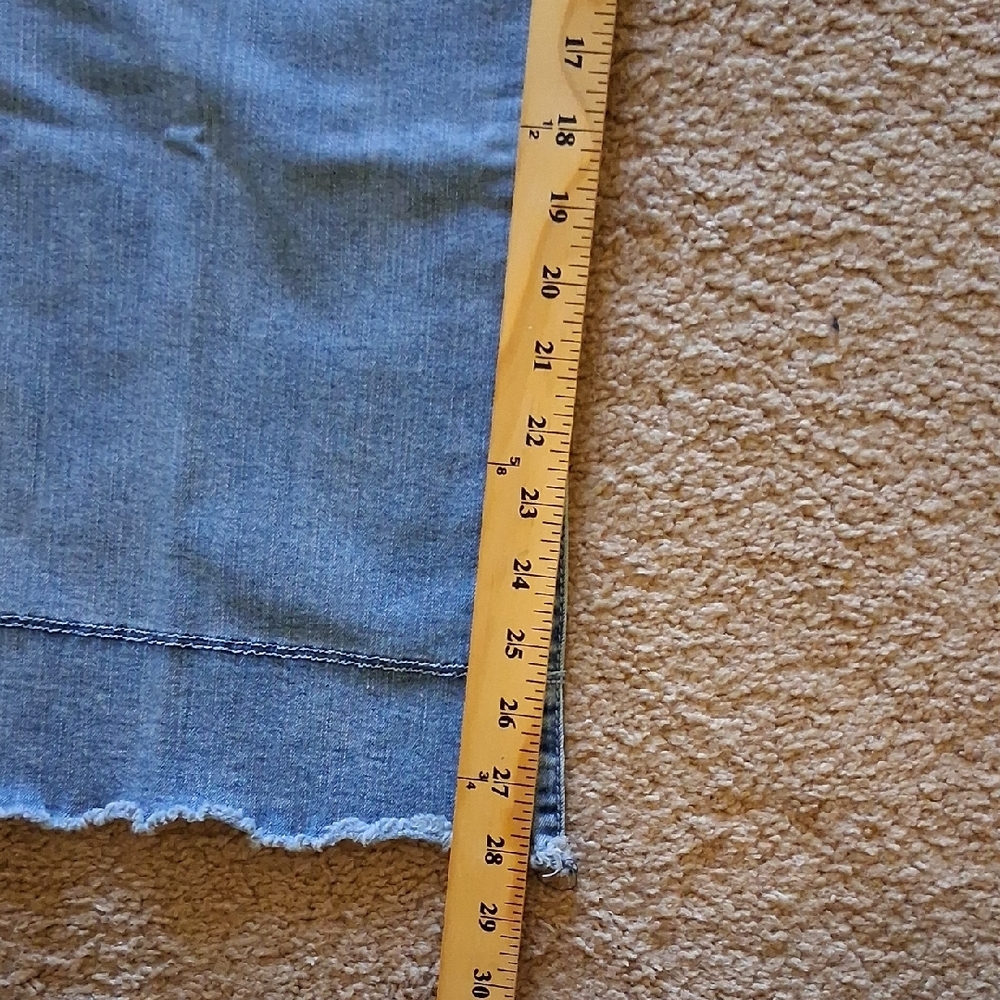 Democracy Ab Technology Light Blue Flare Jeans with Frayed Hem - Picture 8 of 8
